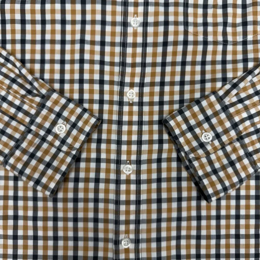 EUC Men's J. CREW‎ Flex Washed Slim Untucked Button-down Dress Shirt | Size L